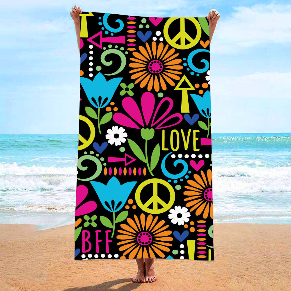 Serviette imprimée Seaside Vacation Beach Serviette de bain