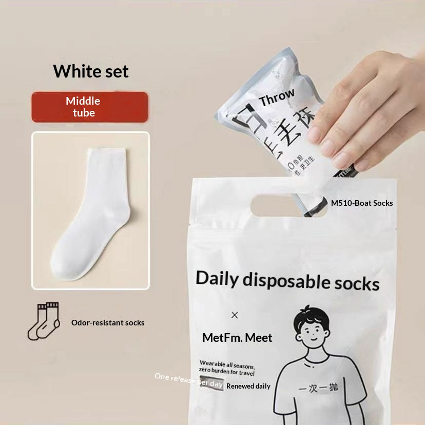 Chaussettes de sport de longueur moyenne, adaptées aux voyages