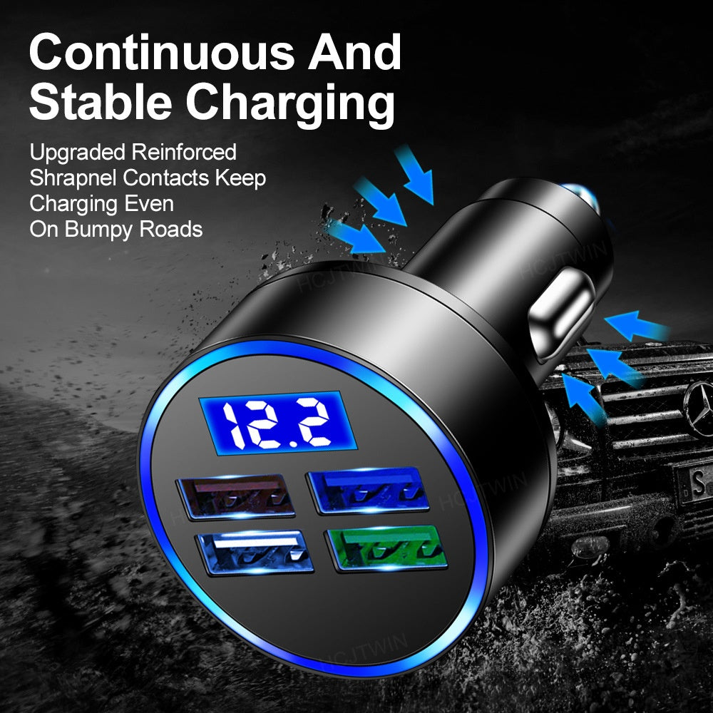 Chargeur de voiture multiports de un à quatre
