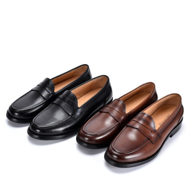 Hommes style britannique Vintage Slip-on Low-cut Loafers