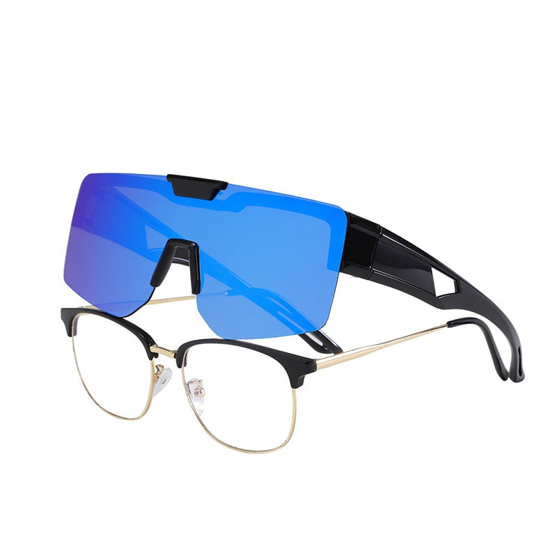 Lunettes de soleil polarisées à clip-on changeantes de couleur