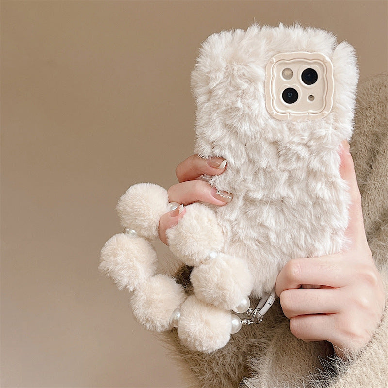 Étui téléphonique en peluche