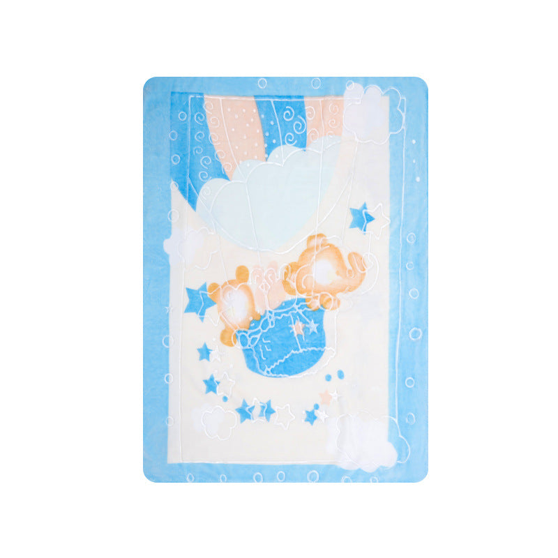 Double face Impression Nuage Blanket Cartoon Super Soft et confortable