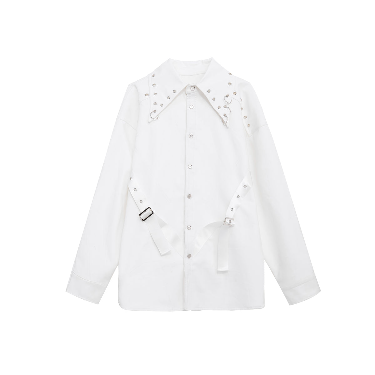 Deconstructing Epaule Pad Blanc Chemise Veste