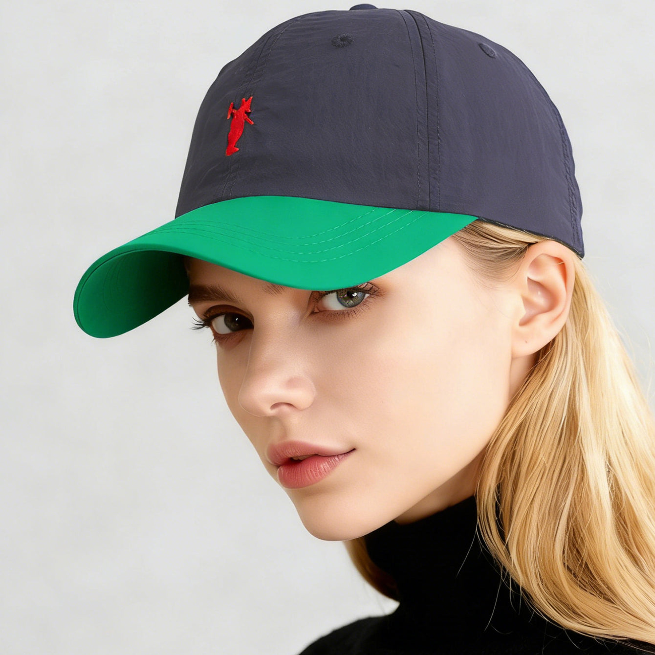 Bouchon de baseball brodé multicolore pour ours à la mode avec des caractéristiques polyvalentes et à séchage rapide