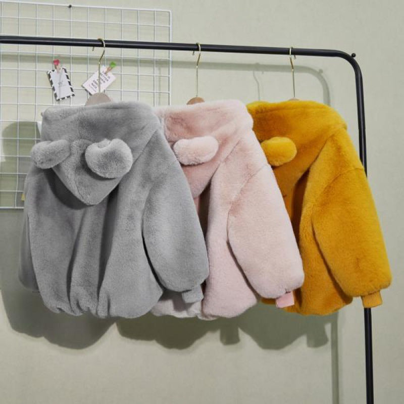 Automne et hiver Épaisseur de fourrure d'enfant Mink Fur