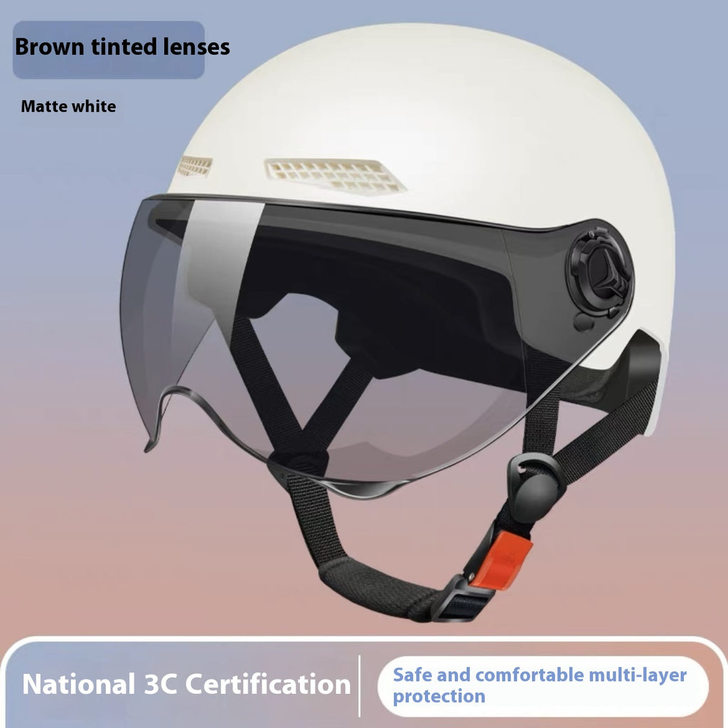 Protection solaire du casque de moto électrique certifié 3C