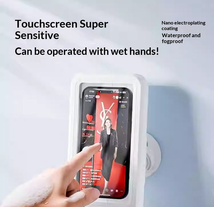 Salle de bain Étanche Coffre-fort Téléphone portable Bluetooth Haut-parleur Audio Baignoire TV Stand Téléphone portable Ho