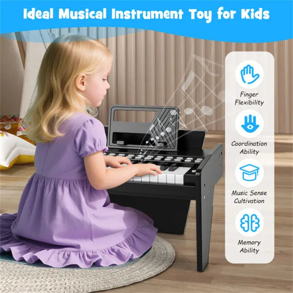 25 clés Mini piano numérique pour les enfants de 3 ans et plus