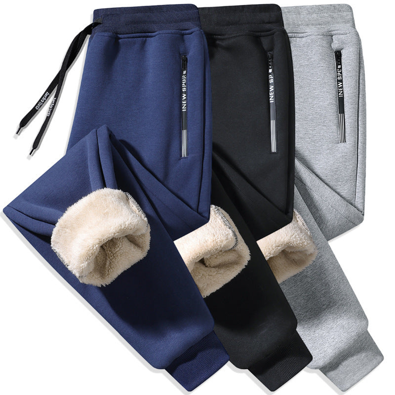 Pantalons casual à cordes à cordes droites à front plat