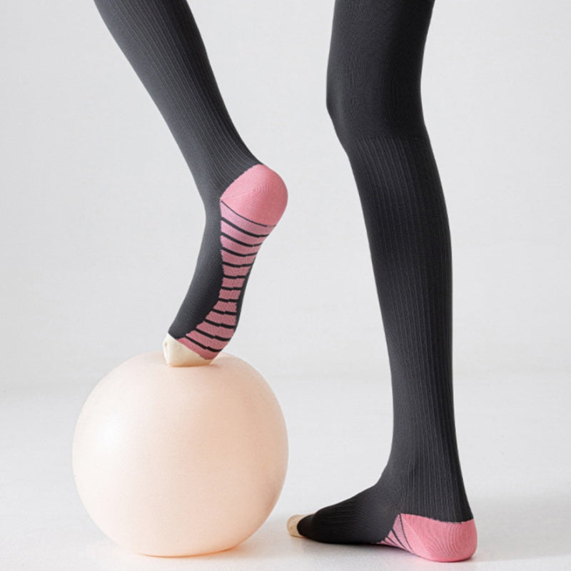 Chaussettes sport à compression sur le genou