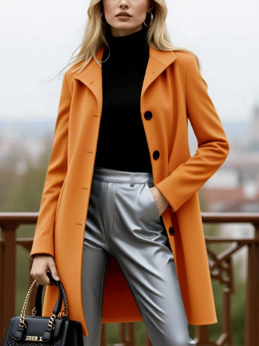 Manteau de laine pour femmes épais