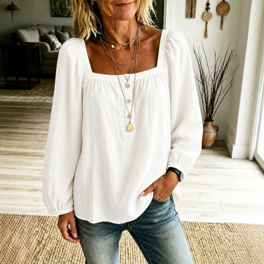 Chemise casual à manches longues pour femmes Minimalist