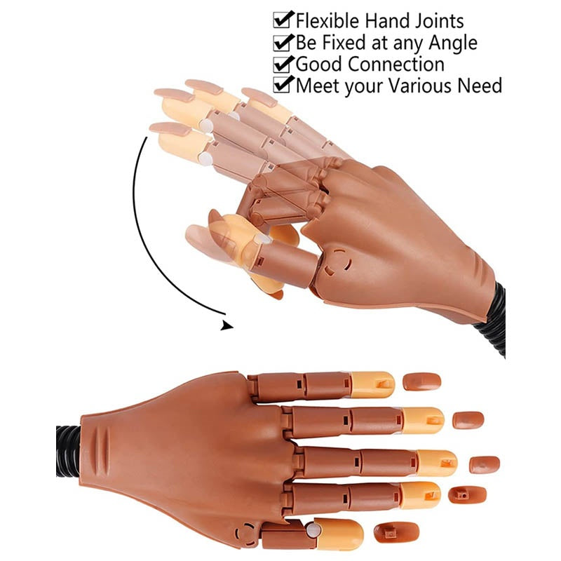Nail Acrylique Gel Pratique Main 300 Pcs Conseils de Nail Formation flexible Conseil de Nail Art