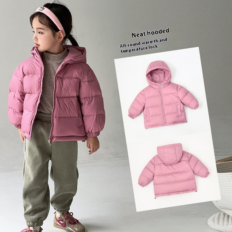 Garçons et filles d'hiver Épaisseur Veste à capuche