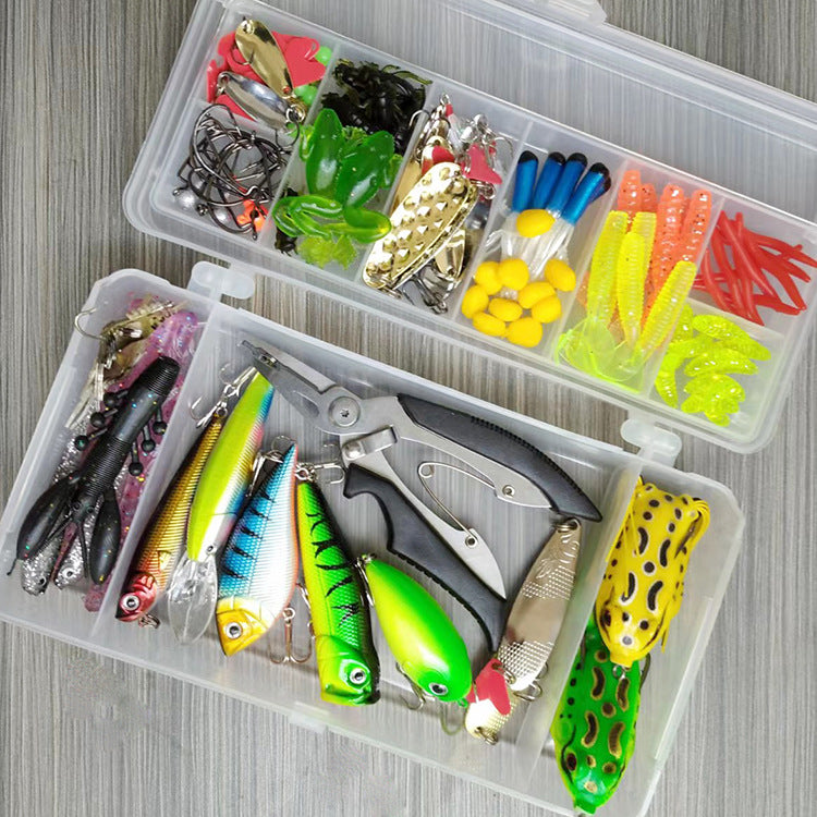 Lure Suit 142 pièces avec pinces de pêche Mino paillettes