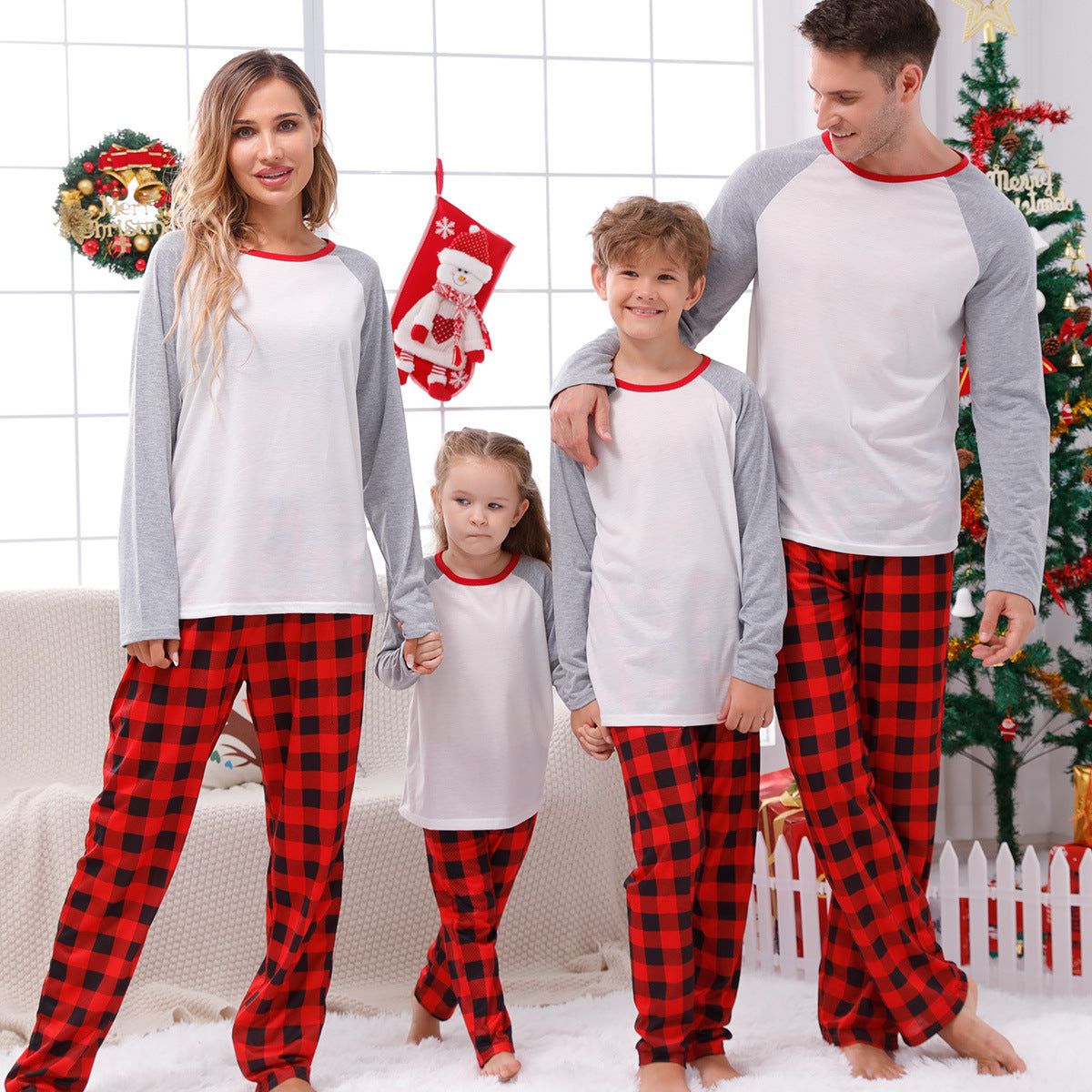 European and American Parent-child Homewear Vêtements de Noël Homewear Parent-child