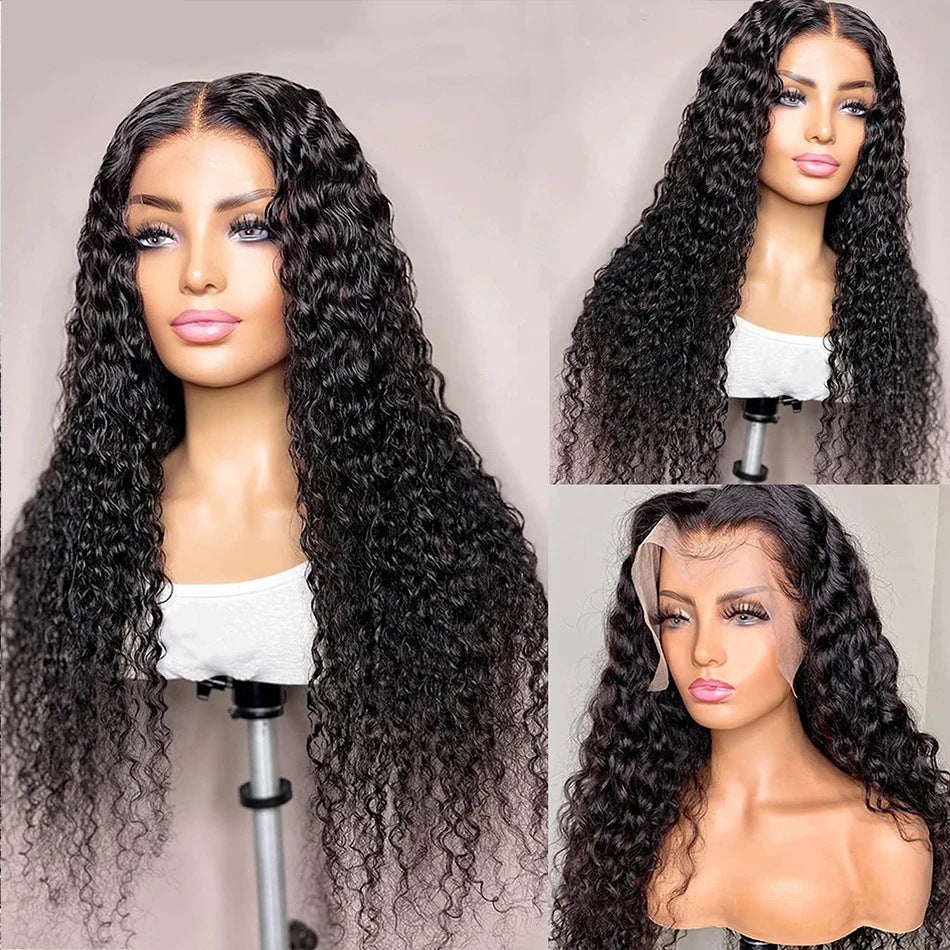 Femmes Frontal vague d'eau Perruque Curly