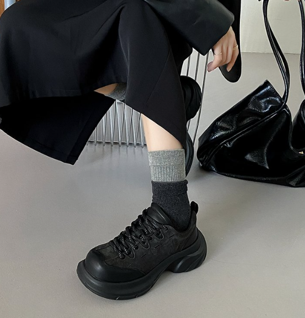 Sneakers occasionnels à bout large pour femmes