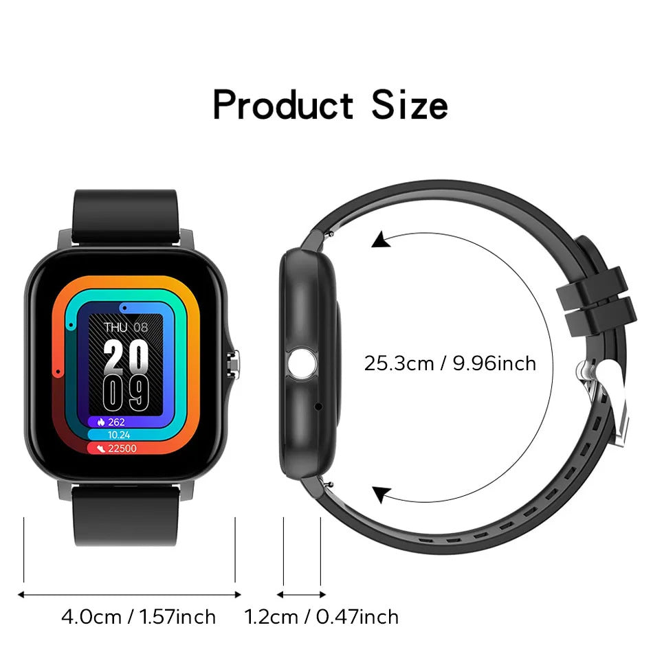 Smart Watch écran de 144 pouces Full Touch hommes et femmes Bluetooth appel