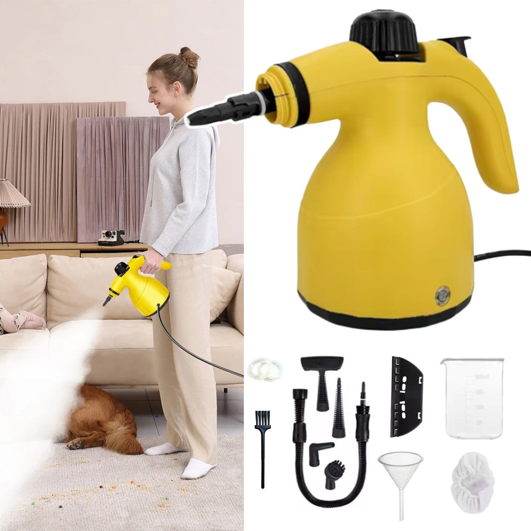 Nettoyeur à vapeur portatif électrique 10o0W et accessoires neufs