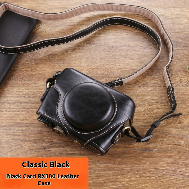 Sac à appareil photo Black Card Protective Leather Case
