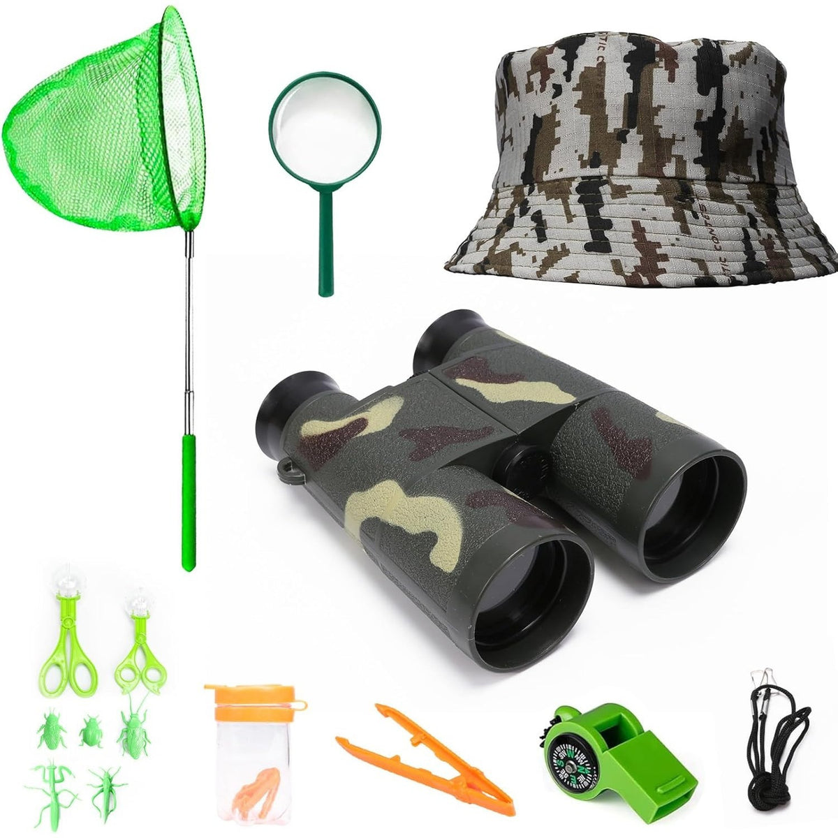 13-Piece Outdoor Nature Exploration Kit with Landing Net