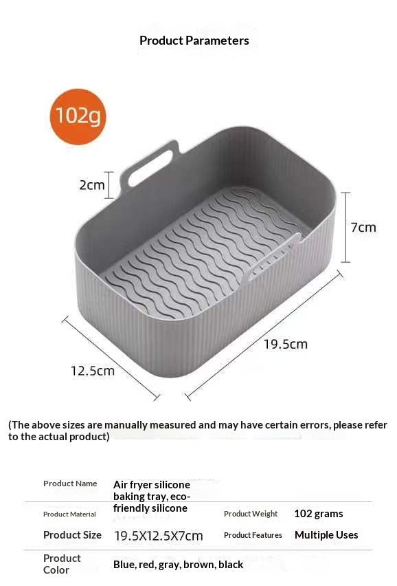 Plateau de cuisson en silicone Square Air Fryer