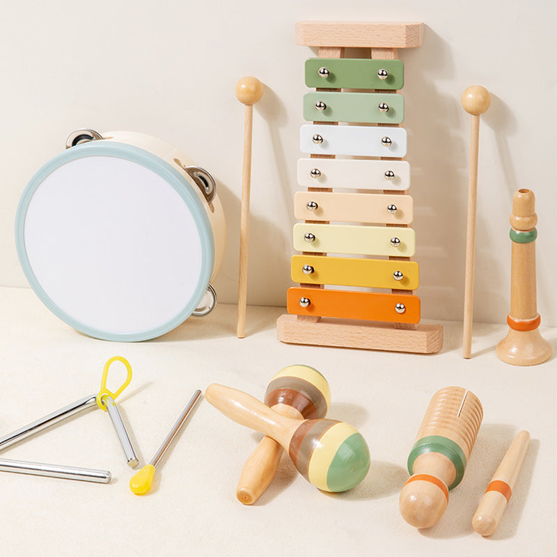 Ensemble de musique de percussion éducative en bois pour tout-petits