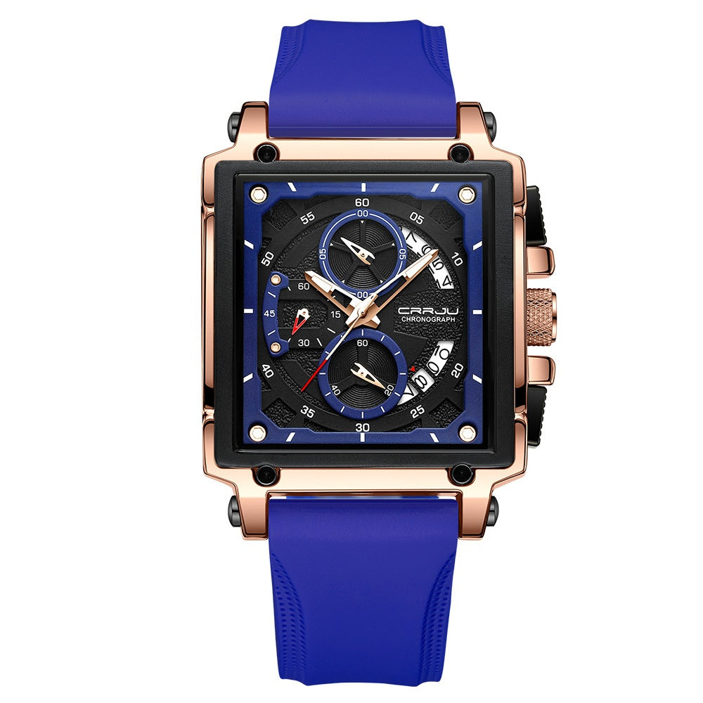 Men's Simple Business Band Calendar Watch