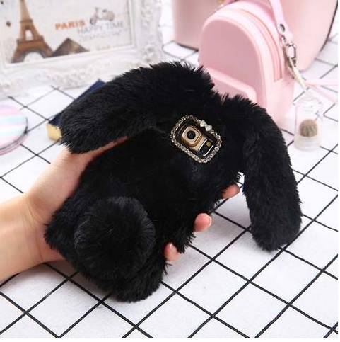 Cas de téléphone en silicone pour lapin de lapin