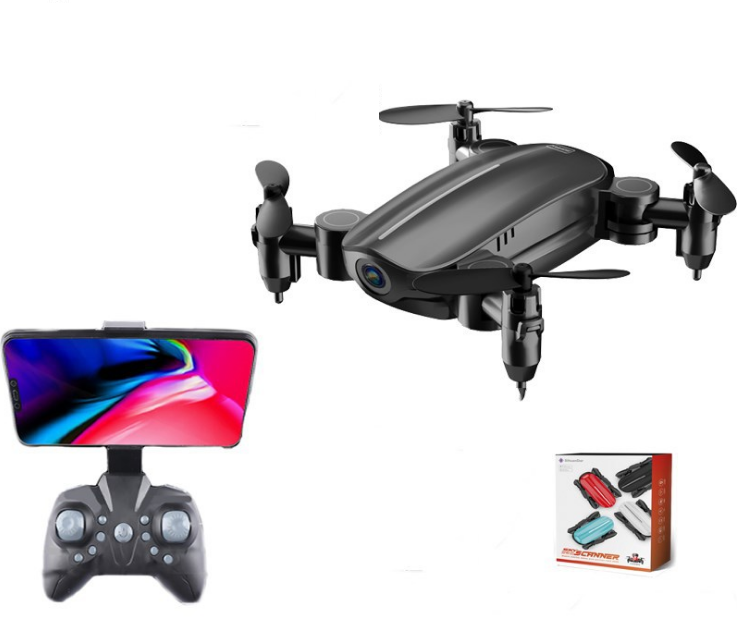 Teeggi T10 Mini Drone avec caméra pliable WiFi FPV RC Quadcopter Mode sans tête Altitude H