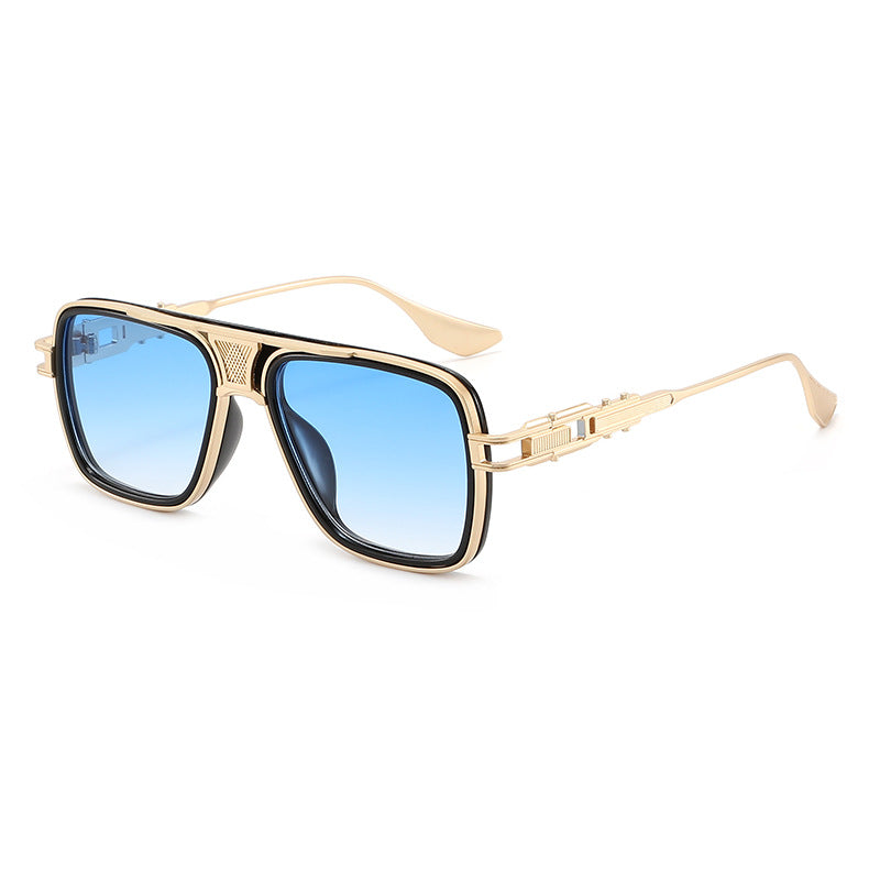 Verres en métal tendance à la mode à structure tortoise Unisex
