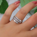 Mode Simple Atmosphère Micro Inlaid Zircon Anneau Femme Nail Anneau Anneau Anneau Factory Dire