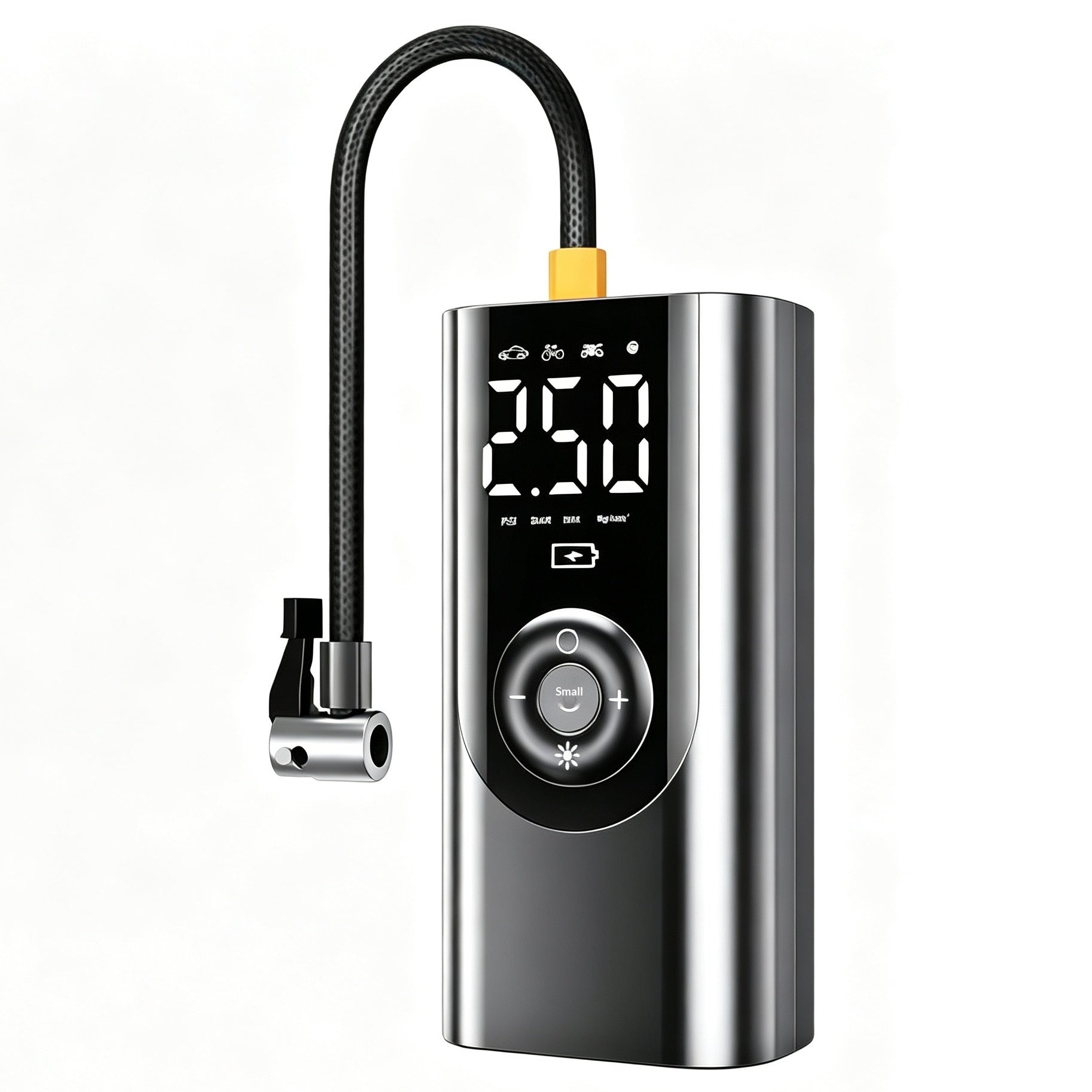 Pompe à air sans fil portable pour voiture avec surveillance de la pression des pneus