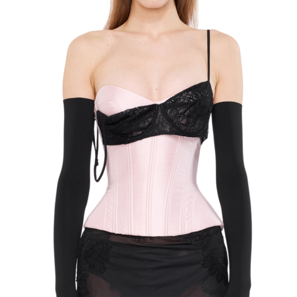 Corset en dentelle serrée pour femmes avec désossage sous-cutané