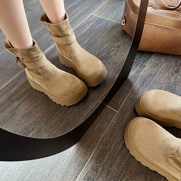Bottes de neige Polyvalente Retro Platform pour femmes