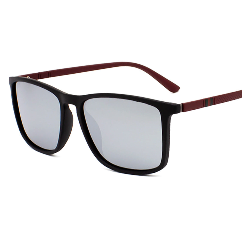Lunettes de soleil polarisé Square Large Frame Plastique