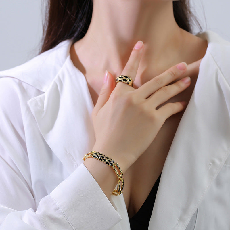 Collier boucle d'oreille style coréen