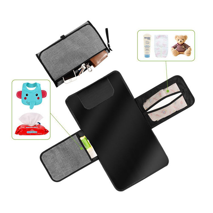 Baby Portable pliable Lavable Compact Travel Nappy Couche Change Mat Waterproof Baby F