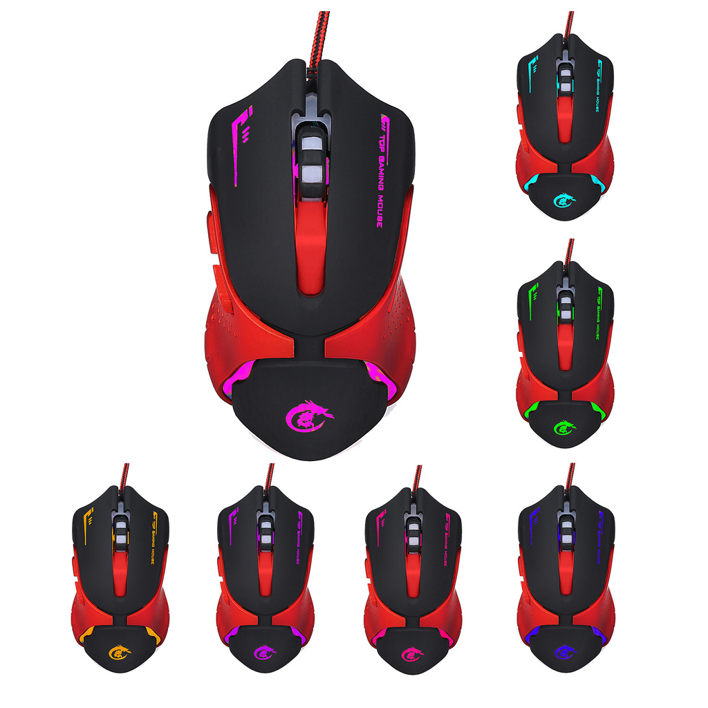 HXSJ A903 Souris optique de jeu à 6 clés 3200 DPI