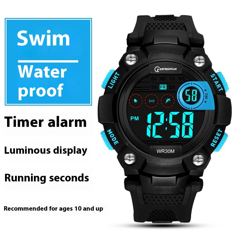 Waterproof Anti-fall Multifonctionnel Sports Student Electronic Watch