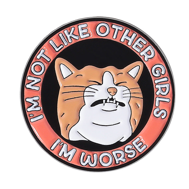 Brooches métalliques mignonnes et quirky avec une souris cartoon créative et d'autres animaux ludiques