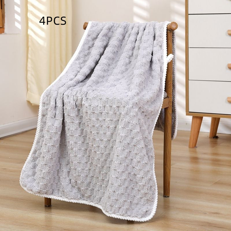 Serviette de bain en polaire en nuage souple et absorbante