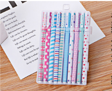 Paquet de 10 Pcs en gel coloré stylo encre stylo cadeau promotionnel papeterie école et fournitures de bureau