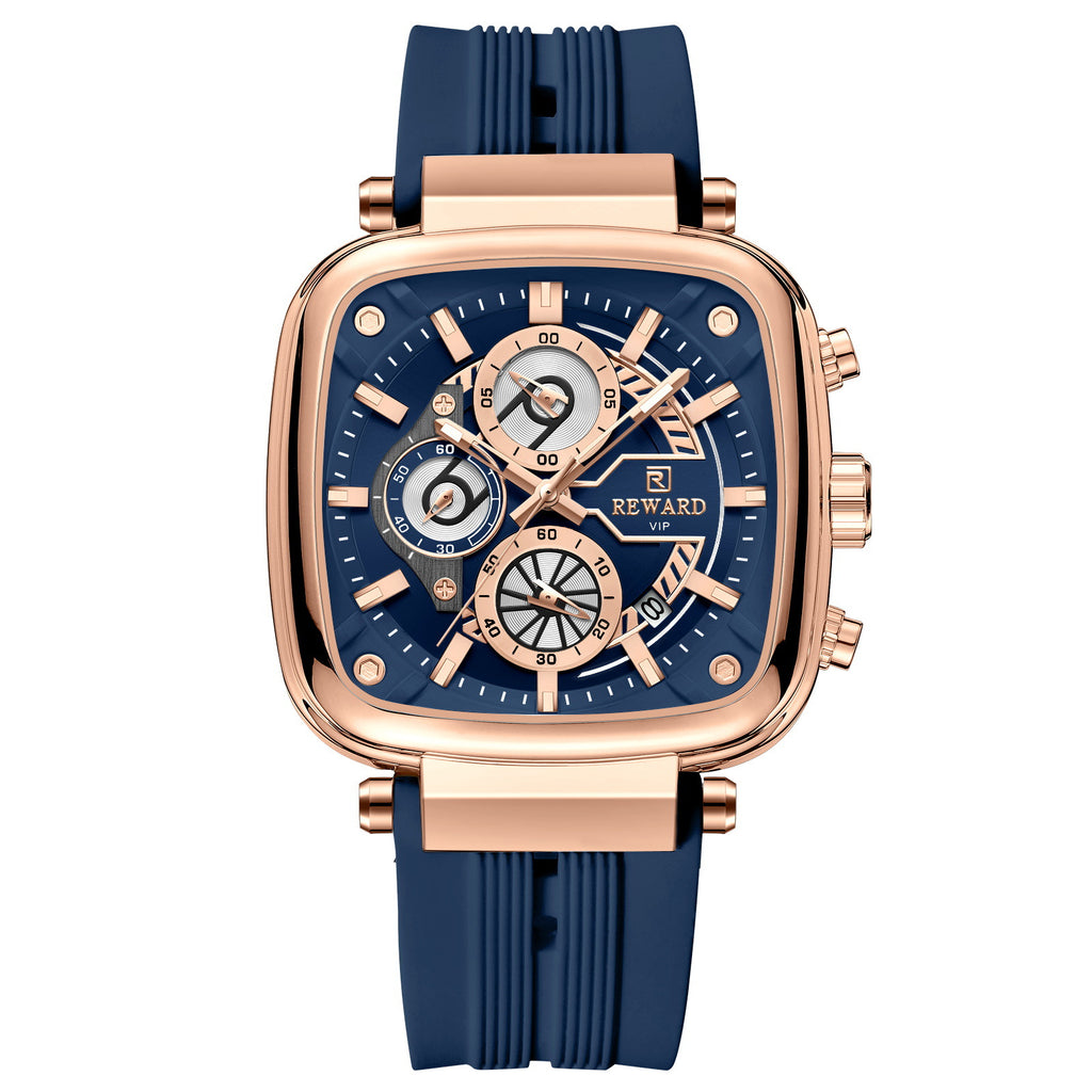 Récompense Montres Sport Quartz Homme Multi-fonctions Montre Silicone