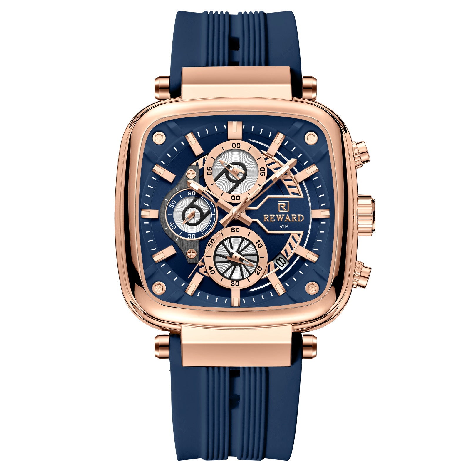 Récompense Montres Sport Quartz Homme Multi-fonctions Montre Silicone