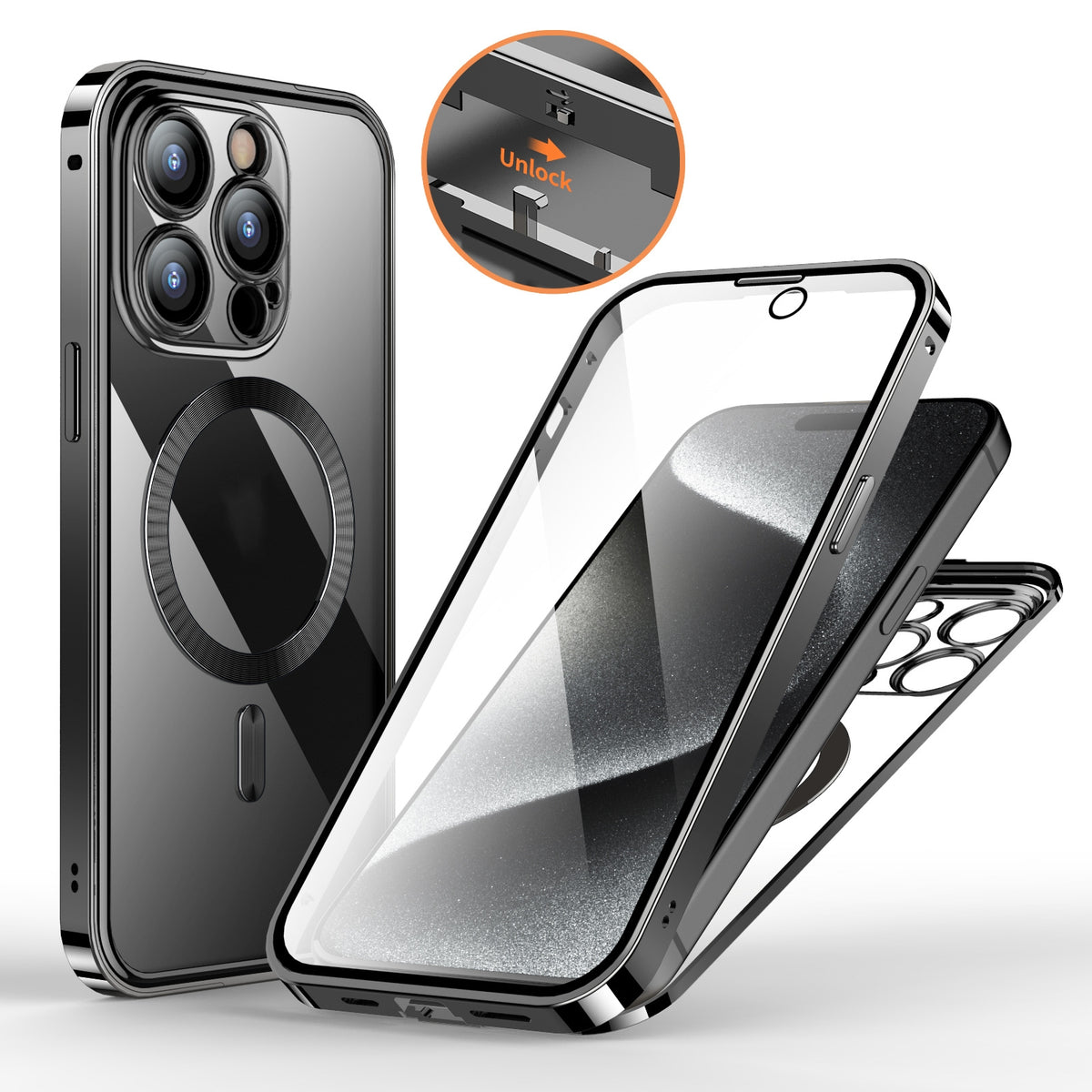 Couverture de protection magnétique HD double face