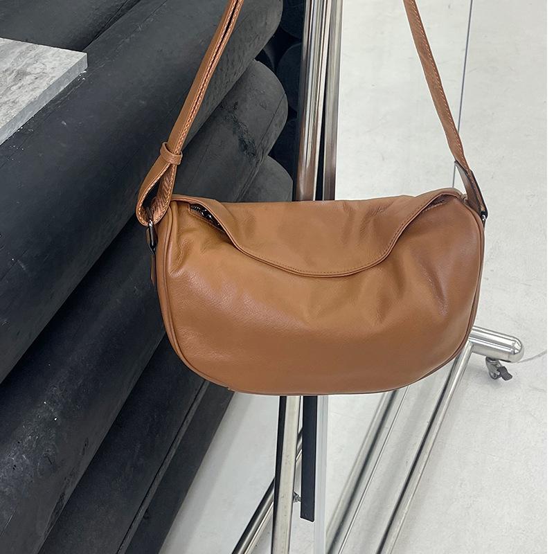 Premier couche Cowhide véritable sac de corps en cuir