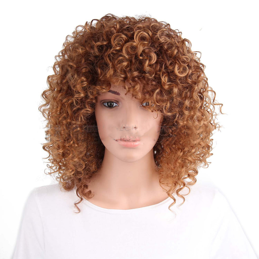 Matte soie africaine petit volume oblique bangs capuche